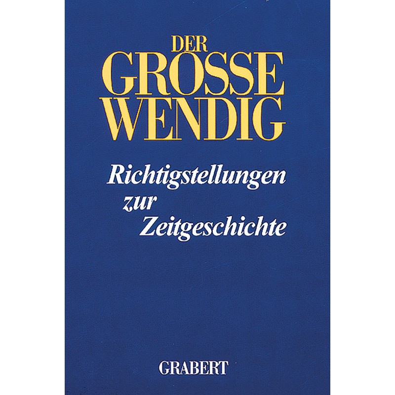 Der Große Wendig, Band 1