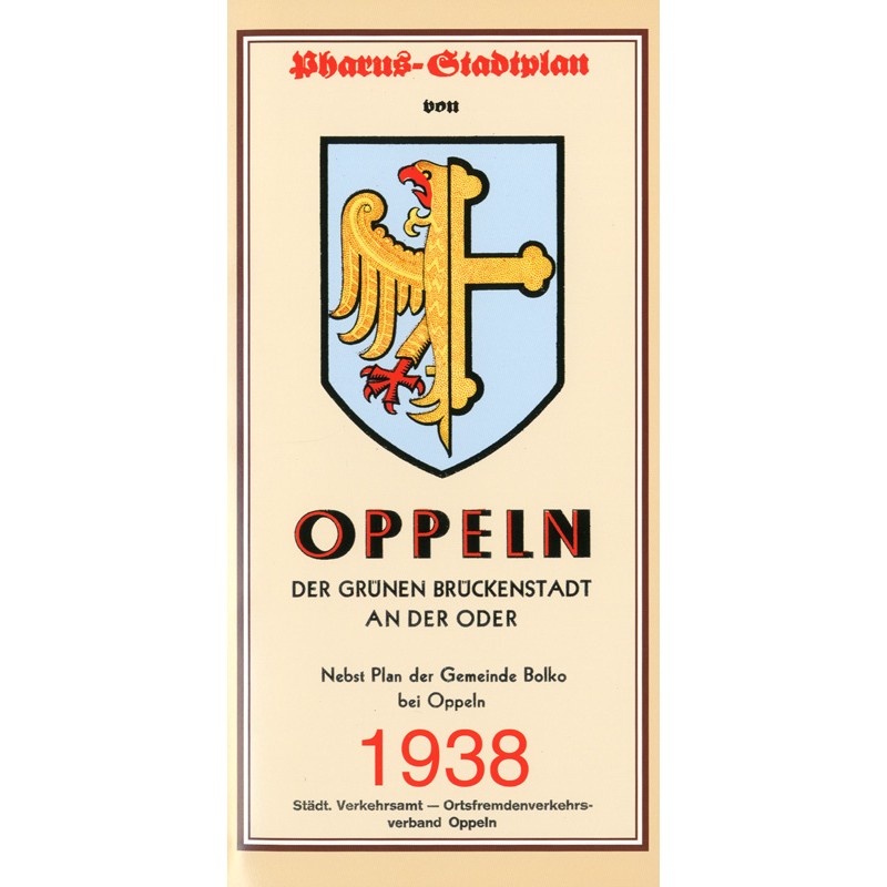 Stadtplan Oppeln 1938