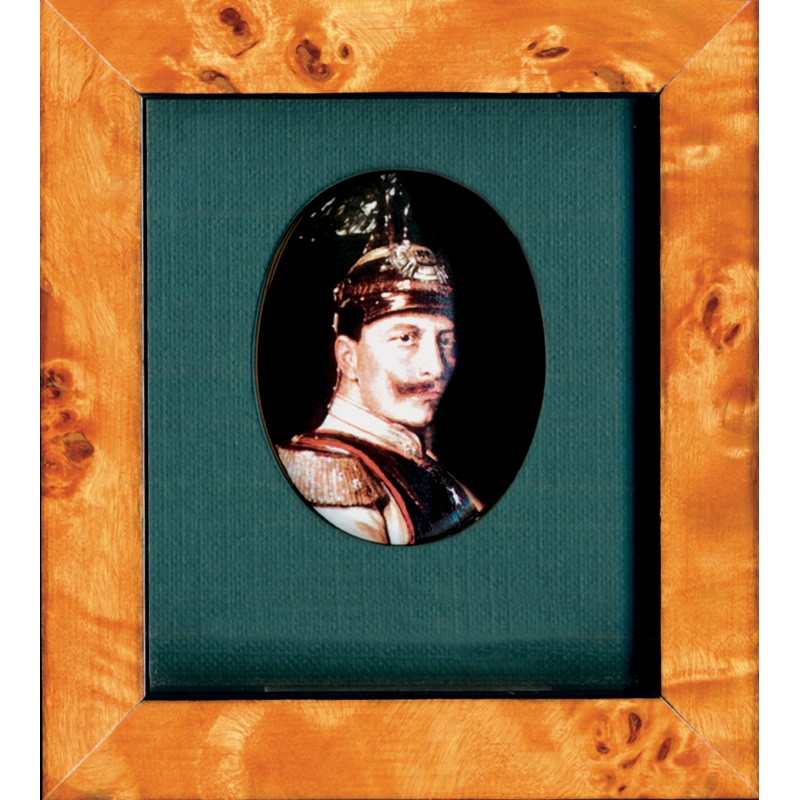 Porzellanmedaillon „Kaiser Wilhelm II.“ (1859–1941)