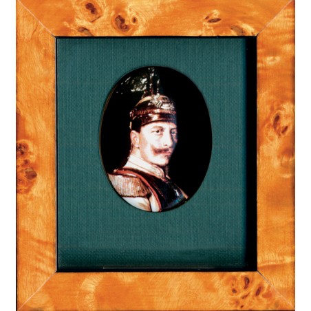 Porzellanmedaillon „Kaiser Wilhelm II.“ (1859–1941)