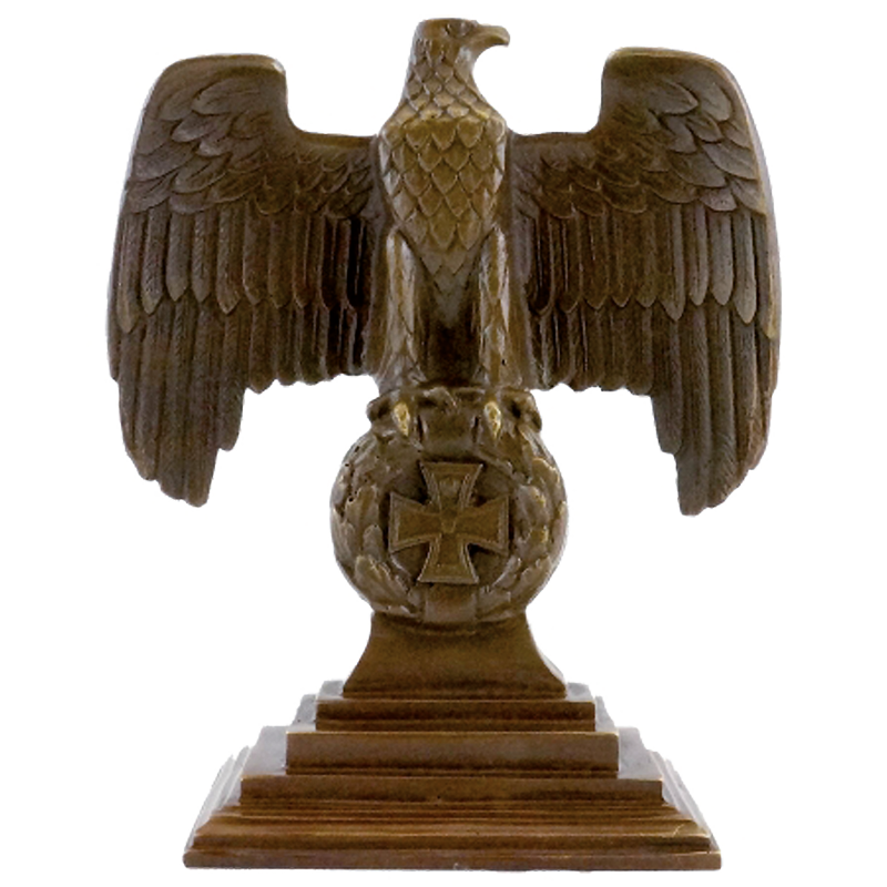 Bronzeskulptur „Reichsadler mit Eisernem Kreuz“