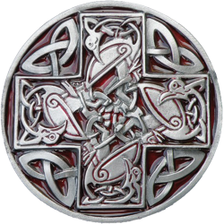 "Keltisches Kreuz mit Tieren"