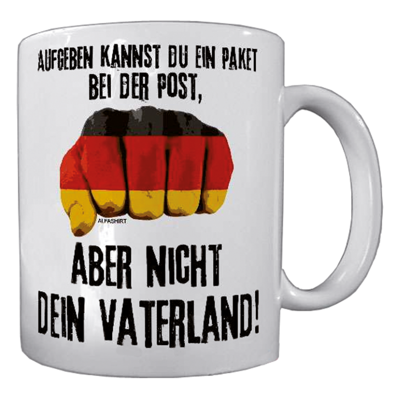 Becher „Nicht aufgeben!“