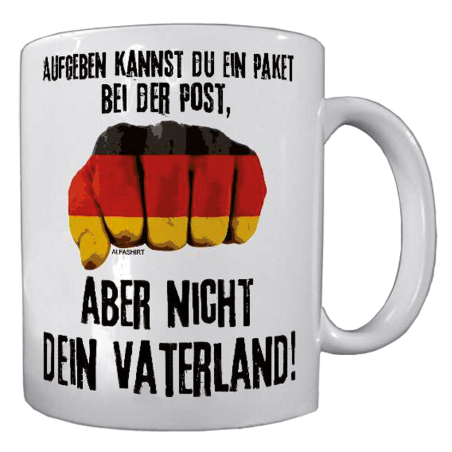 Becher „Nicht aufgeben!“