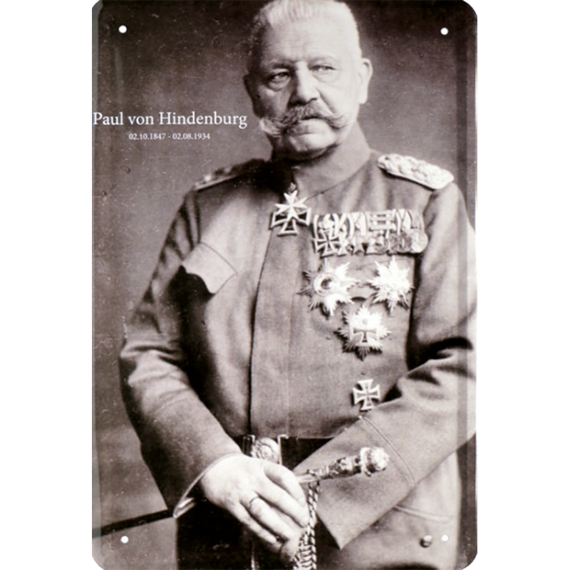„Paul von Hindenburg in Uniform“
