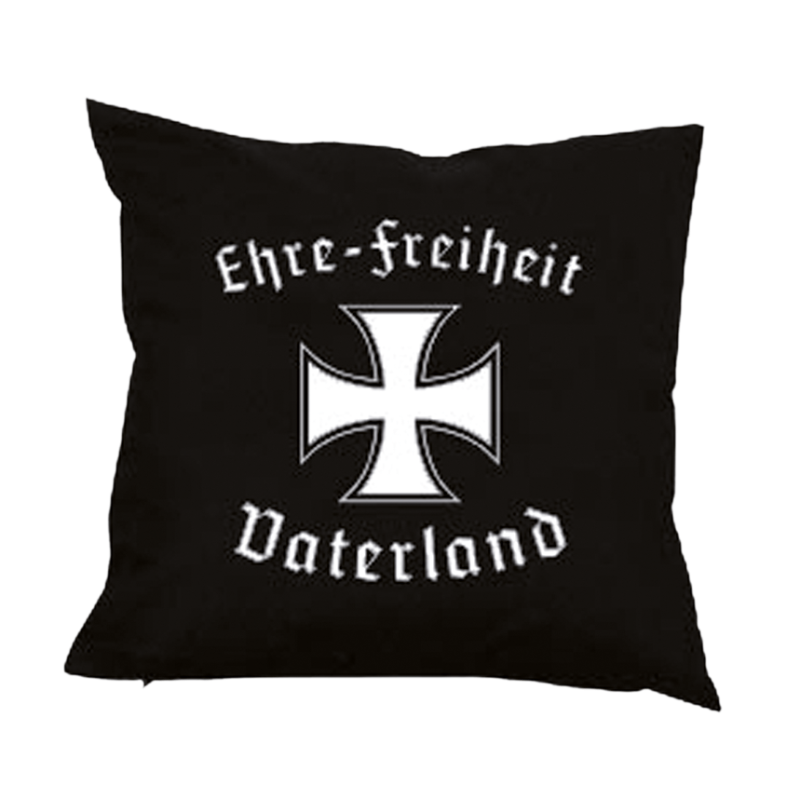 Kissen „Ehre-Freiheit-Vaterland“.