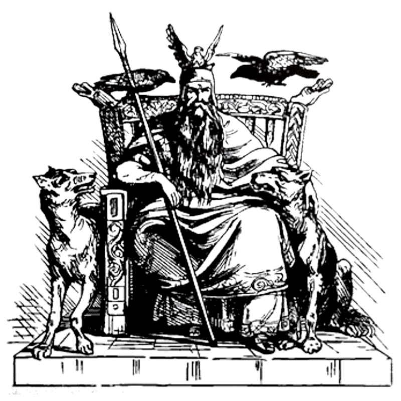 Wandaufkleber "Odin"