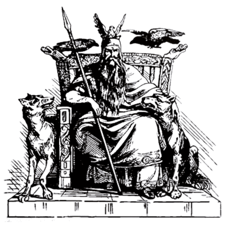 Wandaufkleber "Odin"