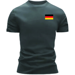 "Deutschland-Flagge auf der Brust"
