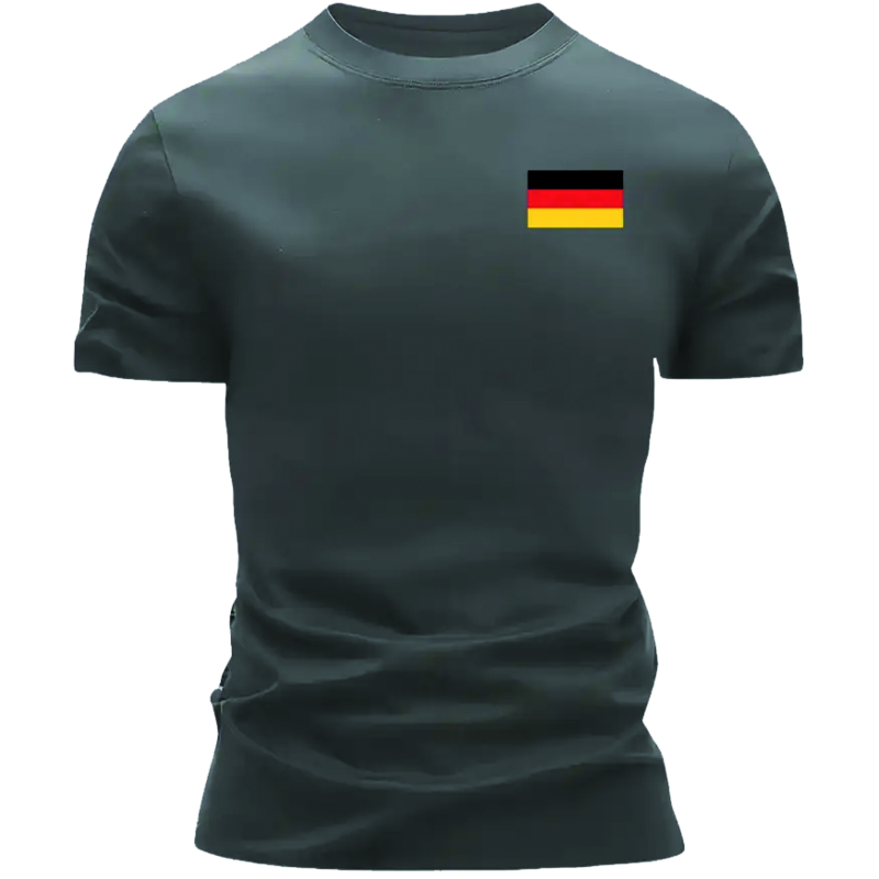 "Deutschland-Flagge auf der Brust"