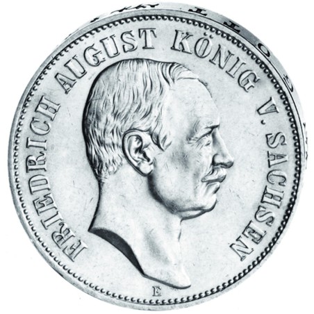 "Friedrich August König von Sachsen", 5 Mark