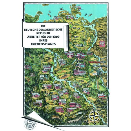 Historische Karte: Die DDR 1952