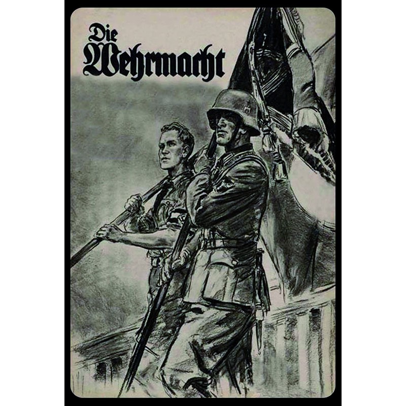 Blechschild "Fahnenträger"