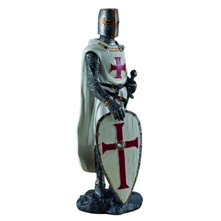 "Kreuzritter in weißer Rüstung"