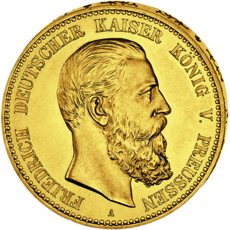 "Friedrich III.", 10 Mark