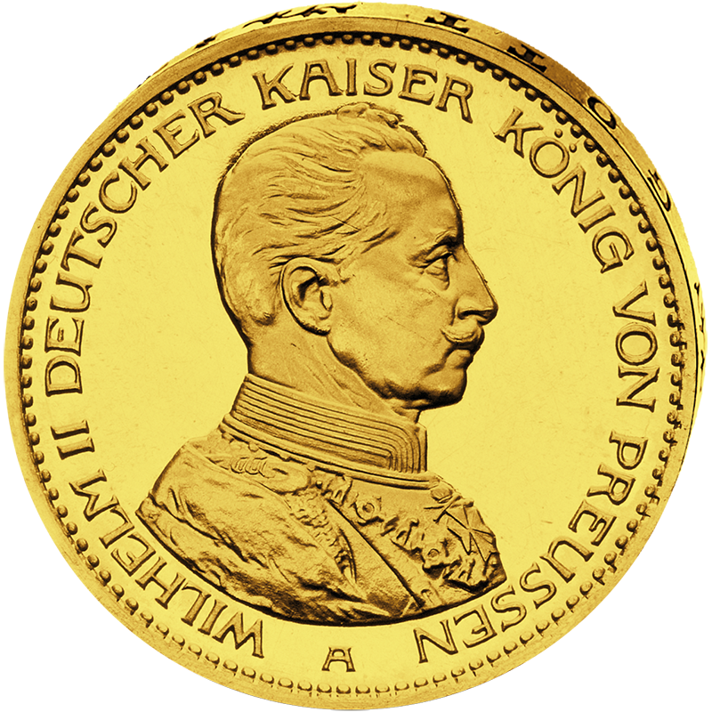 "Wilhelm II.", 20 Mark