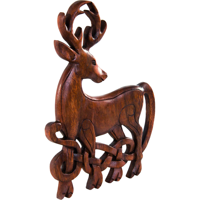Wandbild "Keltischer Hirsch"