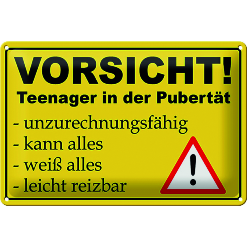 "Vorsicht! Teenager in der Pubertät"
