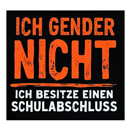 "Ich gender nicht"